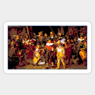 Reddit r/place Rembrandt The Night Watch r place Sticker